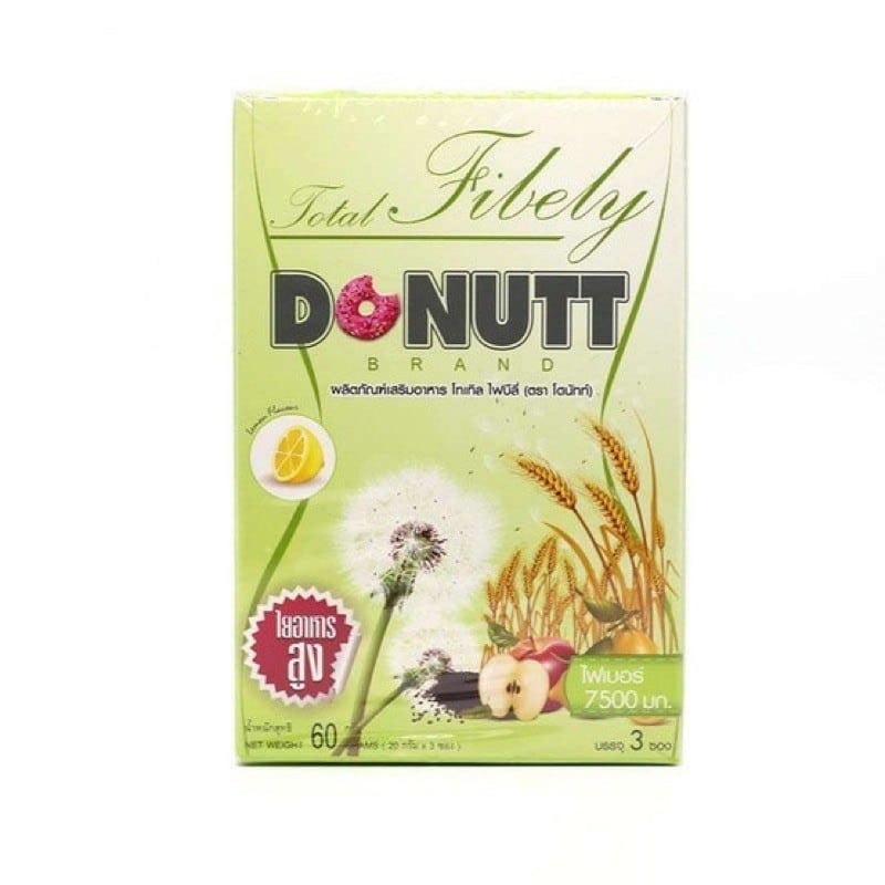 ยาลดน้ำหนัก Donutt Total Fibely รสน้ำผึ้งมะนาว