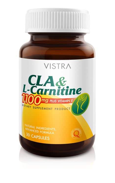 าหารเสริมลดน้ำหนัก Vistra CLA & L-Carnitine 1100 mg Plus Vitamin E