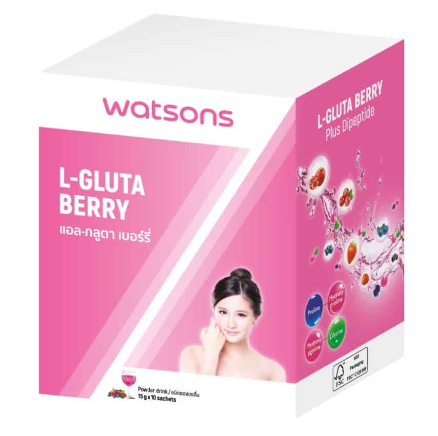 10 กลูต้าที่กินแล้วขาวเร็วที่สุด ปี 2024 6 Watsons L Gluta Berry