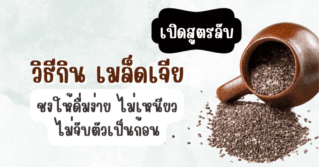 วิธีกิน เมล็ดเจีย