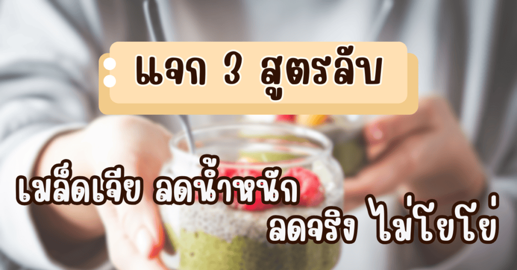 แจก 3 สูตรลับ เมล็ดเจีย ลดน้ำหนัก ลดจริง ไม่โยโย่ 2 เมล็ดเจีย ลดน้ำหนัก