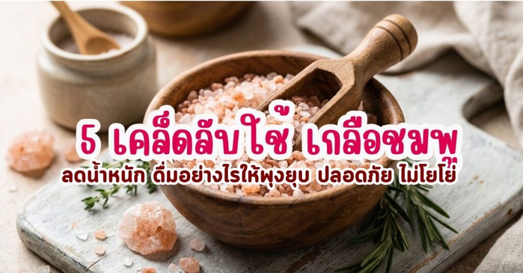 5 เคล็ดลับใช้ เกลือชมพู ลดน้ำหนัก ดื่มอย่างไรให้พุงยุบ ปลอดภัย ไม่โยโย่ 2 เกลือชมพู ลดน้ำหนัก