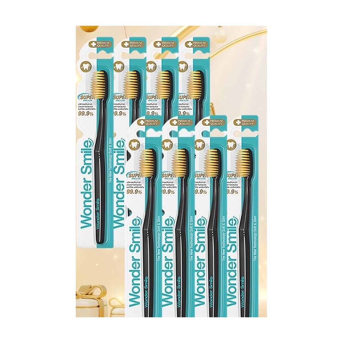 แปรงสีฟัน Wonder Smile (8 ด้าม) 1 แปรงสีฟัน Wonder Smile (8 ด้าม)