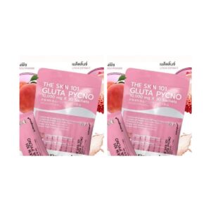 ชุด THE SKN 101 Gluta Pycno ชนิดชงดื่ม (2 ถุง)