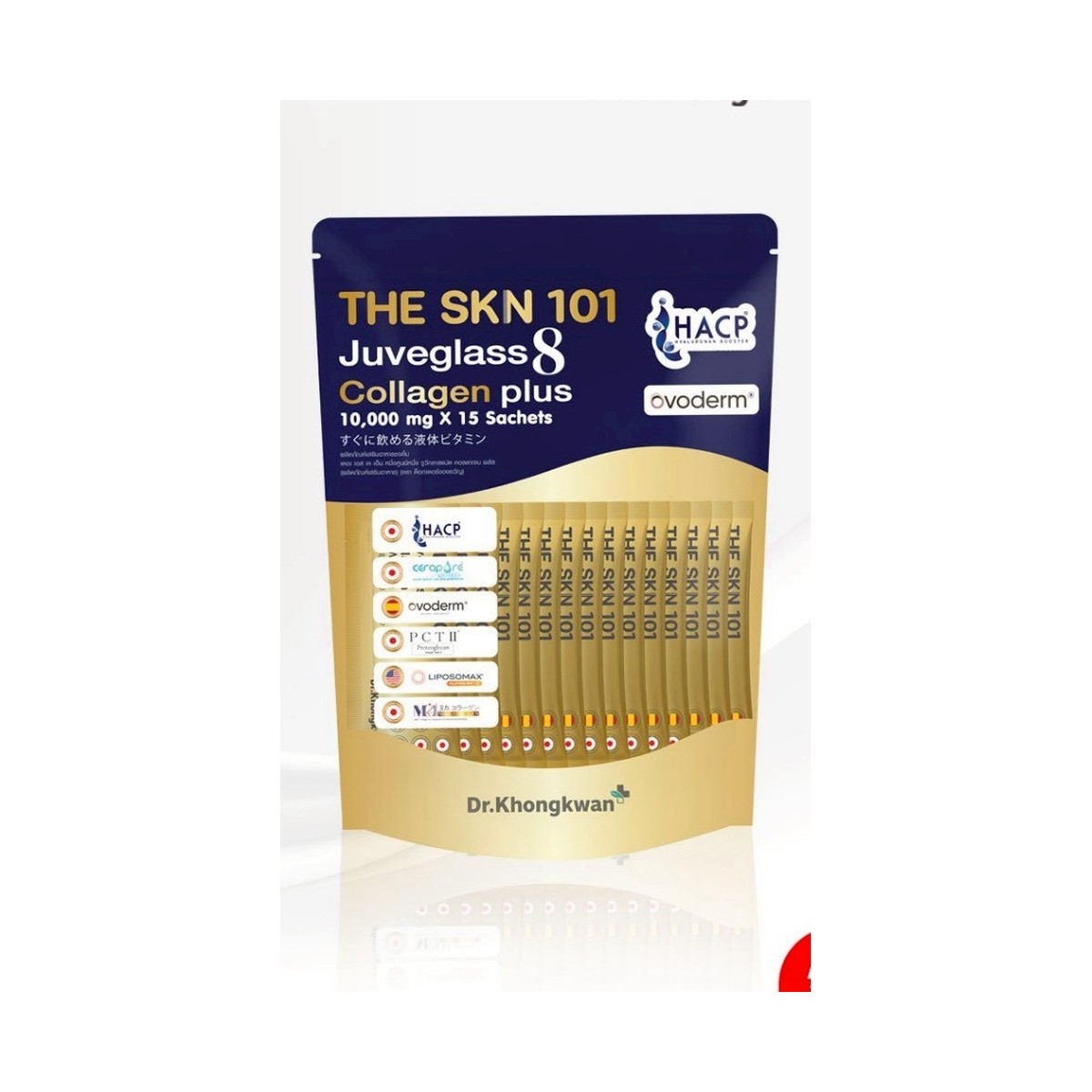 THE SKN 101 Juveglass 8 Collagen plus (1 แพ็ก 15 ซอง) 1 THE SKN 101 Juveglass 8 Collagen plus (1 แพ็ก 15 ซอง)